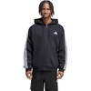 Bluza vyriška adidas Essentials 3-Stripes Fleece Full-Zip Hoodie juoda KY6559 (M)