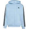 Bluza vyriška adidas Essentials 3-Stripes Fleece Full-Zip Hoodie melsva KY4143 (2XL)
