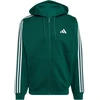Bluza vyriška adidas Essentials 3-Stripes Fleece Full-Zip Hoodie žalia KZ1412 (XL)
