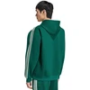 Bluza vyriška adidas Essentials 3-Stripes Fleece Hoodie žalia KZ1413 (L)