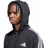 Bluza vyriška adidas Essentials 3-Stripes Fleece Full-Zip Hoodie juoda KY6559 (M)