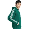 Bluza vyriška adidas Essentials 3-Stripes Fleece Hoodie žalia KZ1413 (L)