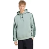 Bluza vyriška adidas Essentials 3-Stripes Fleece Hoodie jasnozielona KY4172 (XL)