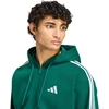 Bluza vyriška adidas Essentials 3-Stripes Fleece Full-Zip Hoodie žalia KZ1412 (XL)