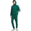 Bluza vyriška adidas Essentials 3-Stripes Fleece Hoodie žalia KZ1413 (L)