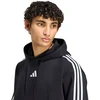 Bluza vyriška adidas Essentials 3-Stripes Fleece Hoodie juoda KY6602 (XL)