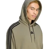 Bluza vyriška adidas Essentials 3-Stripes French Terry Hoodie oliwkowa KY4204 (M)