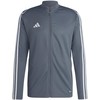 „Adidas Tiro 23 League Training Track Top“ pilkas HS3504 vyriškas megztinis (L)