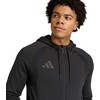 Vyriškas adidas Tiro 26 kelioninis džemperis su gobtuvu, juodas KF6075