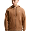 Bluza vyriška Nike Club BB FZ Hoodie jasny ruda FN3861 270 (XL)