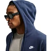 Bluza vyriška Nike Club BB FZ Hoodie tamsiai mėlyna FN3861 451 (S)