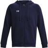 UAR Under Armour vyriški „Rival Fleece“ džemperiai su gobtuvu, mėlyni, Mėlyna 1379767 410