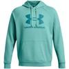 Vyriškas džemperis su gobtuvu Under Armour Rival Fleece Logo, mėtų spalvos