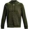 Vyriškas džemperis su gobtuvu Under Armour Rival Fleece, alyvuogių spalvos