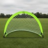 Smj Sulenkiama futbolo treniruočių vartai – neono žalia (M) 120x80x80 cm
