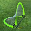 Smj Sulenkiama futbolo treniruočių vartai – neono žalia (M) 120x80x80 cm