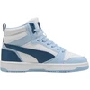 Buty vaikams Puma Rebound V6 Mid balta ir-mėlyna 393831 32 (37,5)