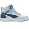 Buty vaikams Puma Rebound V6 Mid balta ir-mėlyna 393831 32 (37,5)