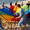 Centrum Akson Profesionali animacinė skrynia Akson, 2 m skersmens, vaivorykštinė