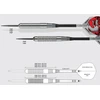Harrows rzutki Steeltip Sidabrinis Arrows 26 g