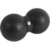 Dvigubas masažinis kamuoliukas SMJ, 8cm, juodas