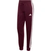 Kelnės moterims adidas Essentials 3-Stripes Fleece Slim bordo spalvos KF8321 (XL)