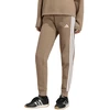 Kelnės moterims adidas Essentials 3-Stripes Fleece Slim smėlio sp. KF8317 (L)