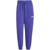 Kelnės moterims adidas Essentials Linear French Terry Cuffed violetinė KF8363 (L)