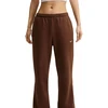 Kelnės moterims Nike Studio Fleece Medium Weigh ruda IM8078 259 (S)