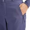 Moteriškos žygio kelnės iš softshell audinio 4F, džinso spalvos