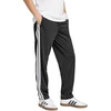 Kelnės vyrams adidas 3-Stripes Tricot Regular-Fit Open Hem juoda JI8802 (S)