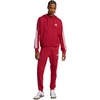 Kelnės vyrams adidas Essential 3-Stripes French Terry bordo spalvos KR2702 (M)
