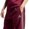 Kelnės vyrams adidas Essentials 3-Stripes Fleece Tapered Cuffed bordo spalvos KY4134 (XL)