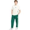 Kelnės vyrams adidas Essentials 3-Stripes Fleece Tapered Cuffed žalia KY4129 (2XL)
