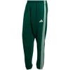 Kelnės vyrams adidas Essentials 3-Stripes Fleece Tapered Cuffed žalia KY4129 (2XL)