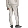 Kelnės vyrams adidas Essentials 3-Stripes Fleece Tapered Cuffed pilka KY4127 (L)