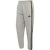 Kelnės vyrams adidas Essentials 3-Stripes Fleece Tapered Cuffed pilka KY4127 (L)