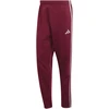 Kelnės vyrams adidas Essentials 3-Stripes Fleece Tapered Cuffed bordo spalvos KY4134 (XL)