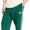 Kelnės vyrams adidas Essentials 3-Stripes Fleece Tapered Cuffed žalia KY4129 (2XL)