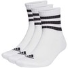 Adidas 3 dryžučių sutvirtintos sportinės vidutinio aukščio kojinės, 3 poros, HT3456