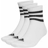 Adidas 3 dryžučių sutvirtintos sportinės vidutinio aukščio kojinės, 3 poros, HT3456