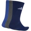 Kojinės adidas Cushioned Sportswear Crew 3P tamsiai mėlyna, pilka, mėlyna KQ6762 (L)