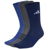 Kojinės adidas Cushioned Sportswear Crew 3P tamsiai mėlyna, pilka, mėlyna KQ6762 (L)