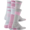 Kojinės Nike Everyday Cush Crew Youth balta, rožinė, pilka CK7302 905 (38-42)