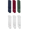 Kojinės Nike Everyday Elevated 6 par balta, žalia, bordo spalvos, mėlyna HQ8021 907 (35-37,5)