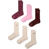 Kojinės Nike Everyday Elevated 6 par smėlio sp., bordo spalvos, rožinė HQ8021 910 (35-37,5)