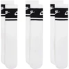 Kojinės Nike Everyday Elevated Crew 3 pary balta ir-juoda IM7949 901 (35-37,5)