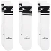 Kojinės Nike Everyday Elevated Crew 3 pary balta ir-juoda IM7949 901 (35-37,5)