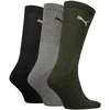 Kojinės Puma Crew 3 pary juoda, pilka, žalia 880355 28 (43-46)