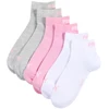 Kojinės Puma Quarter Plain 3pak rožinė, balta, pilka 938589 11 (35-38)